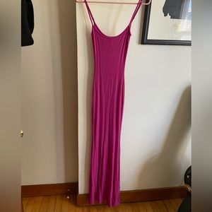 Skims sparkly fuchsia soft lounge dress